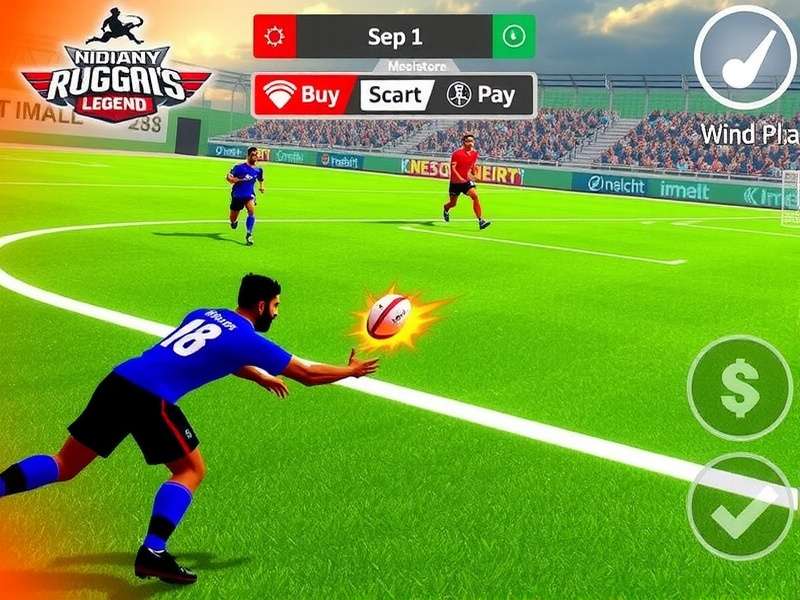 Indian Rugby Legend - Gameplay Action Indian Rugby Legend Gameplay Screenshot